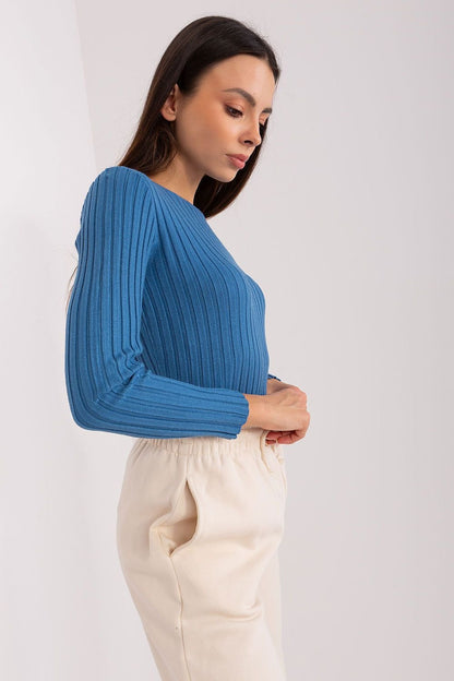 Timeless Women's Sweater with Ribbed Texture