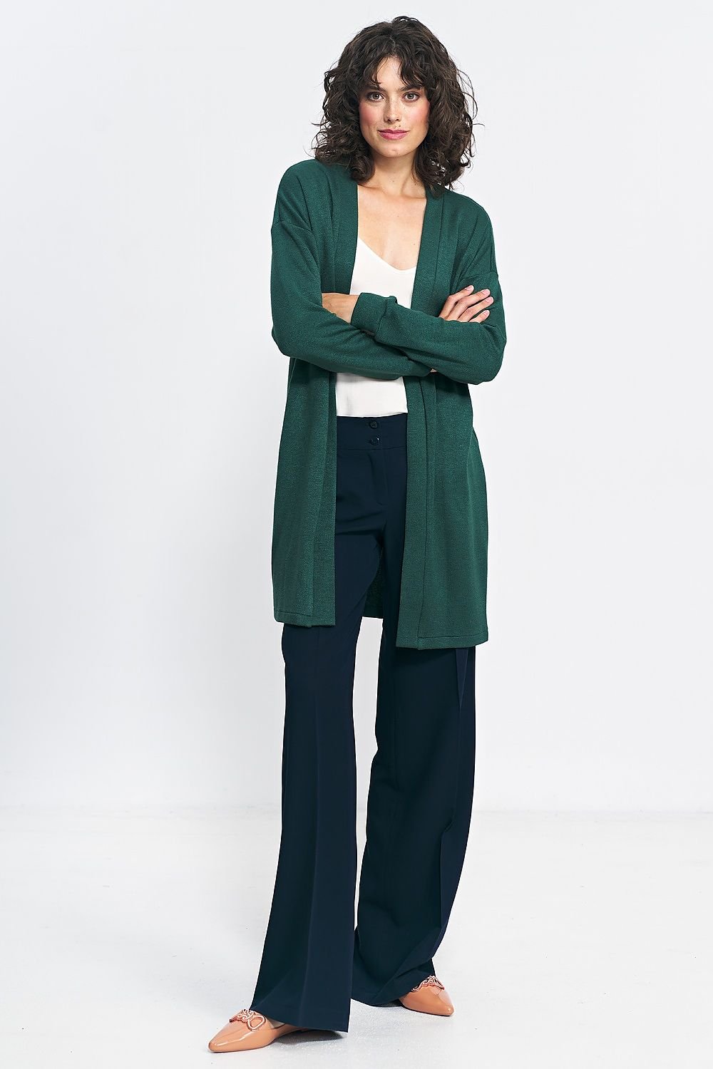 Soft Knit Green Cardigan – Comfortable & Versatile Weekend Outerwear - Ludowika 