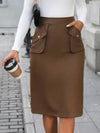 Ludowika Elastic Waist Skirt with Pockets