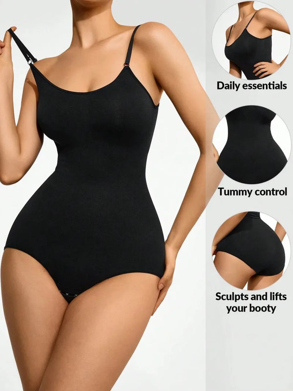 Ludowika Full Size Scoop Neck Butt Lifting Bodysuit