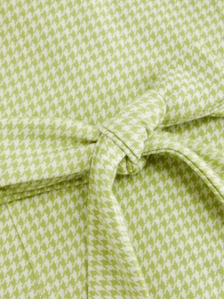 Ludowika Gingham Button-Front A-Line Mini Dress