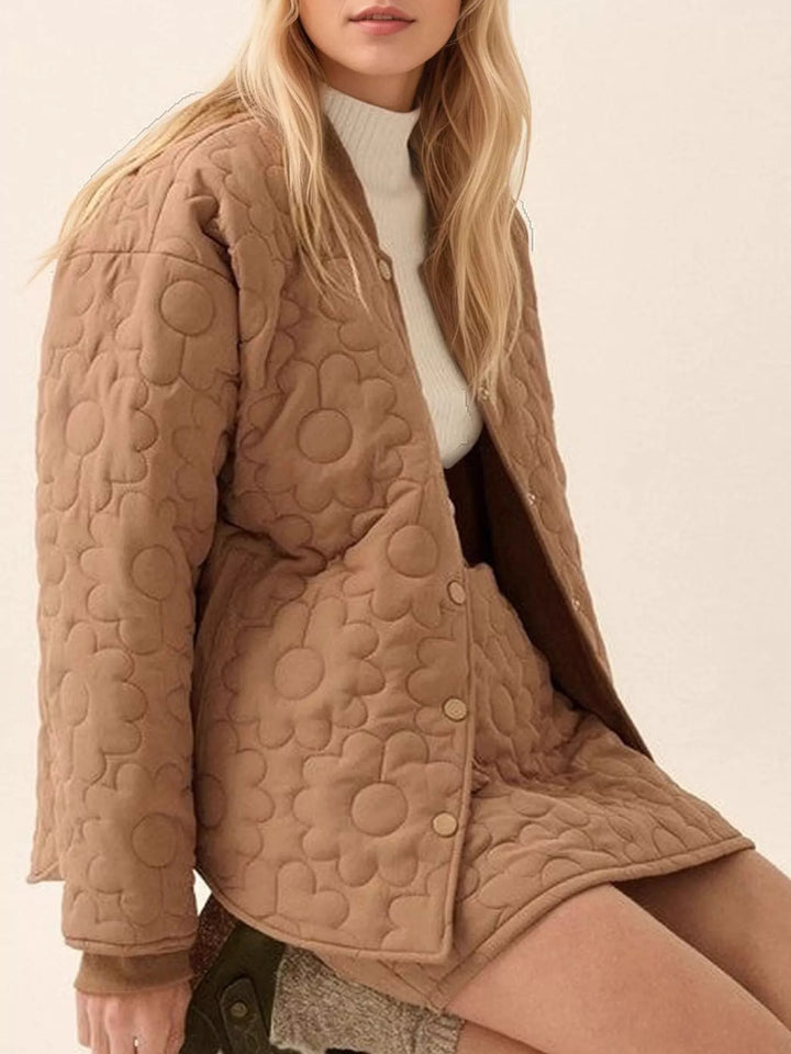 Ludowika Textured Snap Down Outerwear