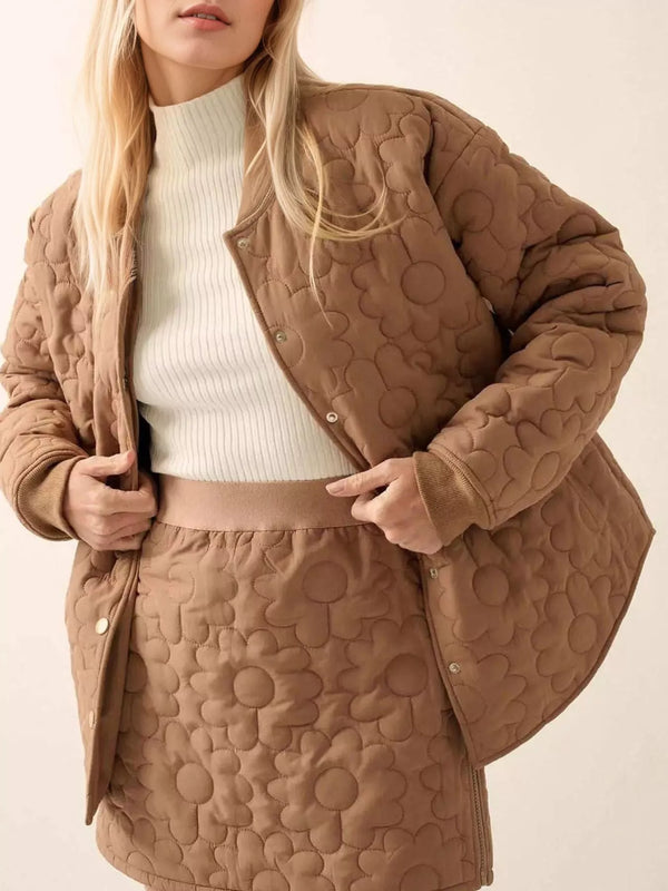 Ludowika Textured Snap Down Outerwear