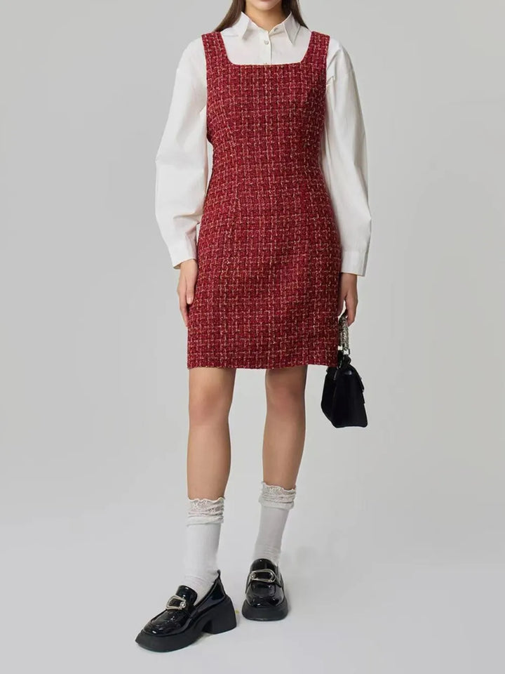 Ludowika Square Neck Wide Strap Dress