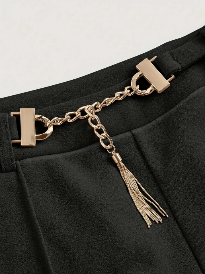 Ludowika Chain Detail High Waist Pants