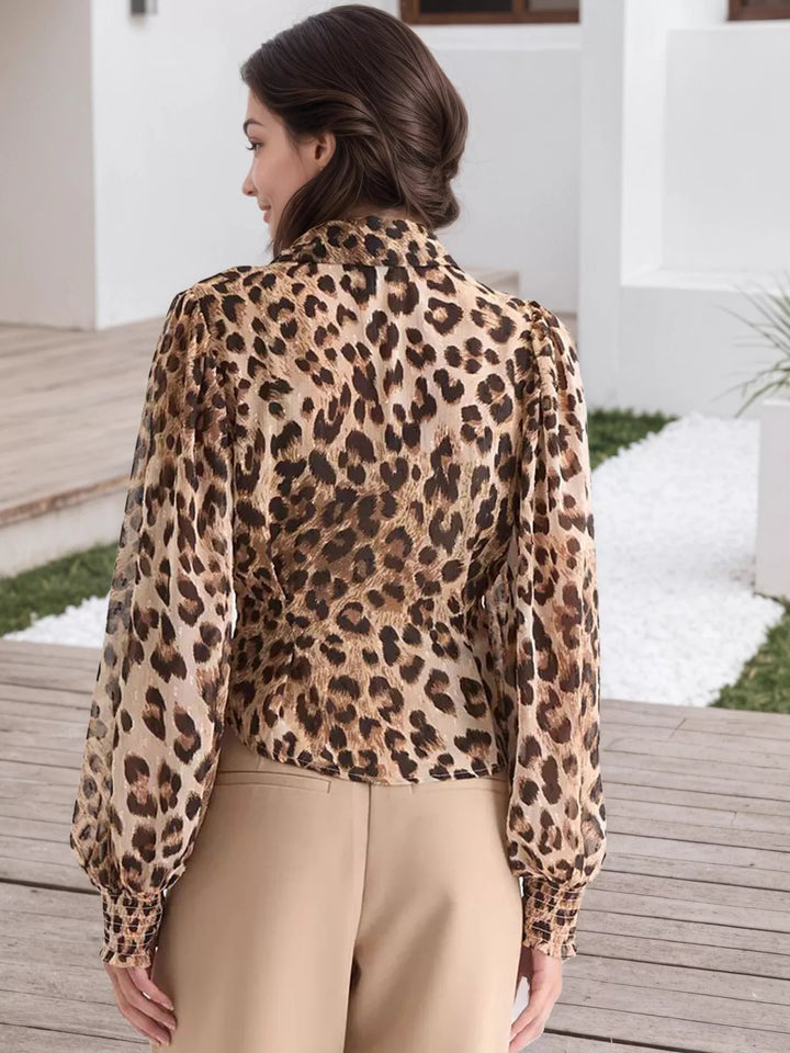 Ludowika Leopard Button Up Shirt