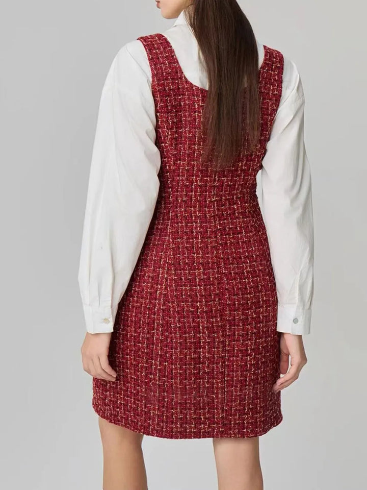Ludowika Square Neck Wide Strap Dress